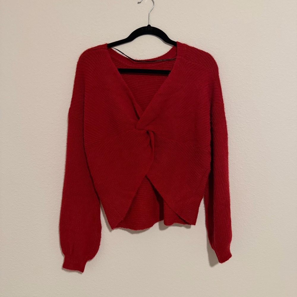 Double zero red knit Sweater